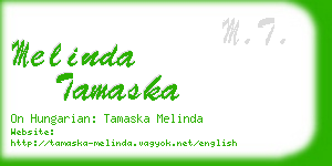 melinda tamaska business card